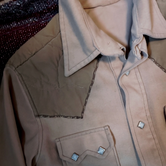 Other - "NO BRAND" PROFESSIONAL MADE PEARL SNAP - TAN